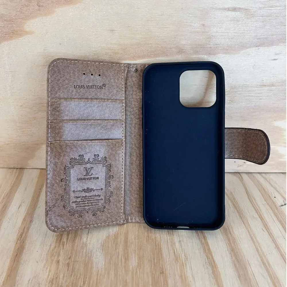 Louis Vuitton - Case For Iphone 14 Pro Wallet - Brown/Black